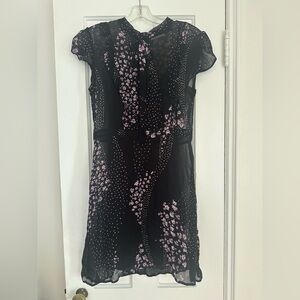 iBLUES Black and Pink Floral Dress